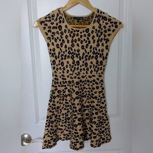 Leopard girls size M sweater dress by My Michelle Girls